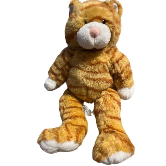 Build A Bear BAB 1997 Tabby Kitty Cat Plush 17 in Orange Striped Soft Vintage - Picture 2 of 6